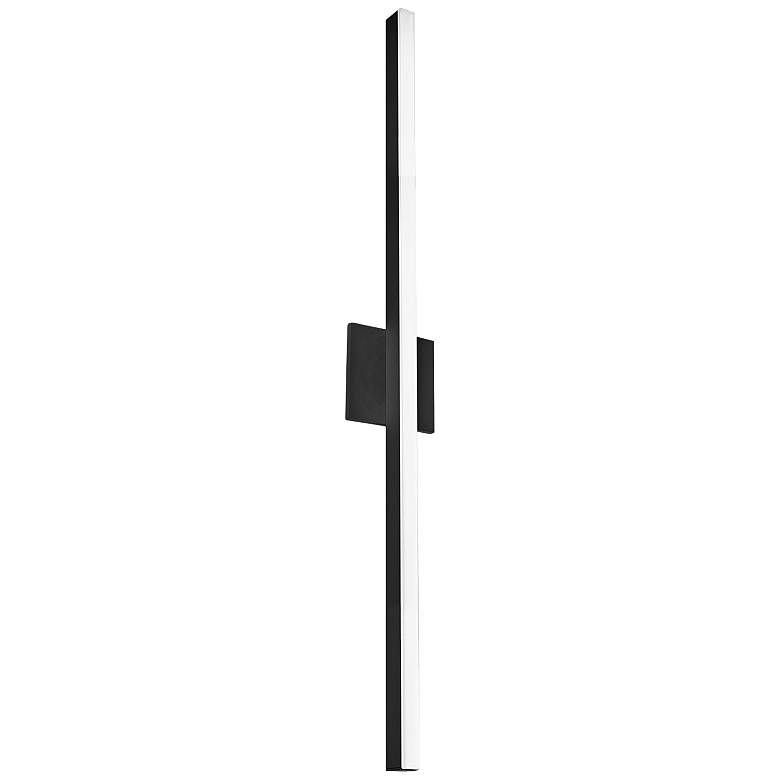 Image 1 Vega 37" High Black LED Wall Sconce w/ Frosted Diffuser