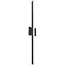 1_Vega 37" High Black LED Wall Sconce w/ Frosted Diffuser