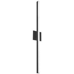 Vega 37" High Black LED Wall Sconce w/ Frosted Diffuser