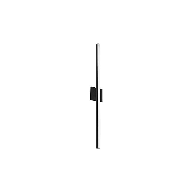 Image 3 Vega 37" High Black LED Wall Sconce w/ Frosted Diffuser more views