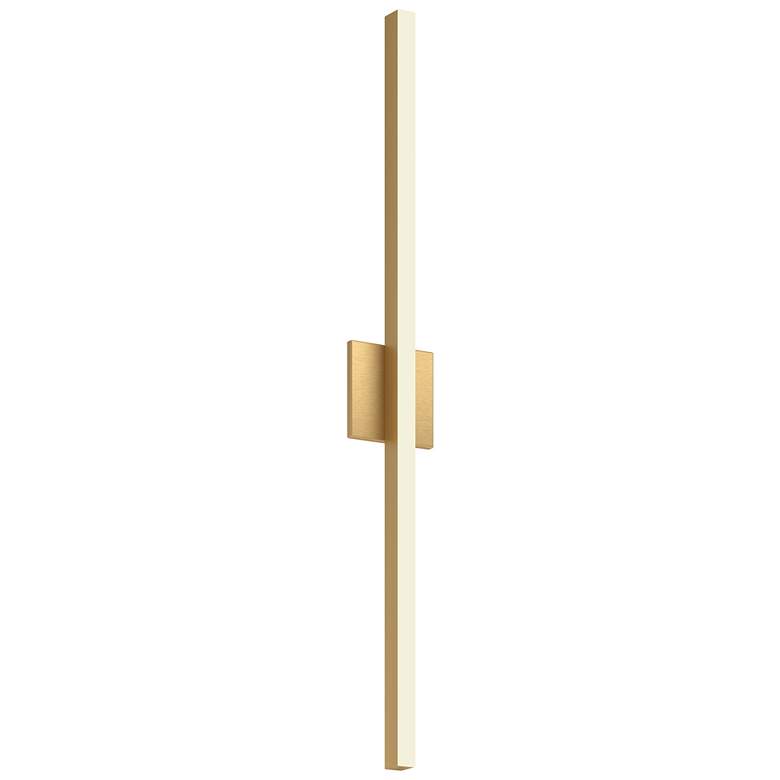 Image 1 Vega 37" High Brushed Gold LED Wall Sconce