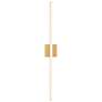 1_Vega 37" High Brushed Gold LED Wall Sconce