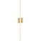 Vega 37" High Brushed Gold LED Wall Sconce