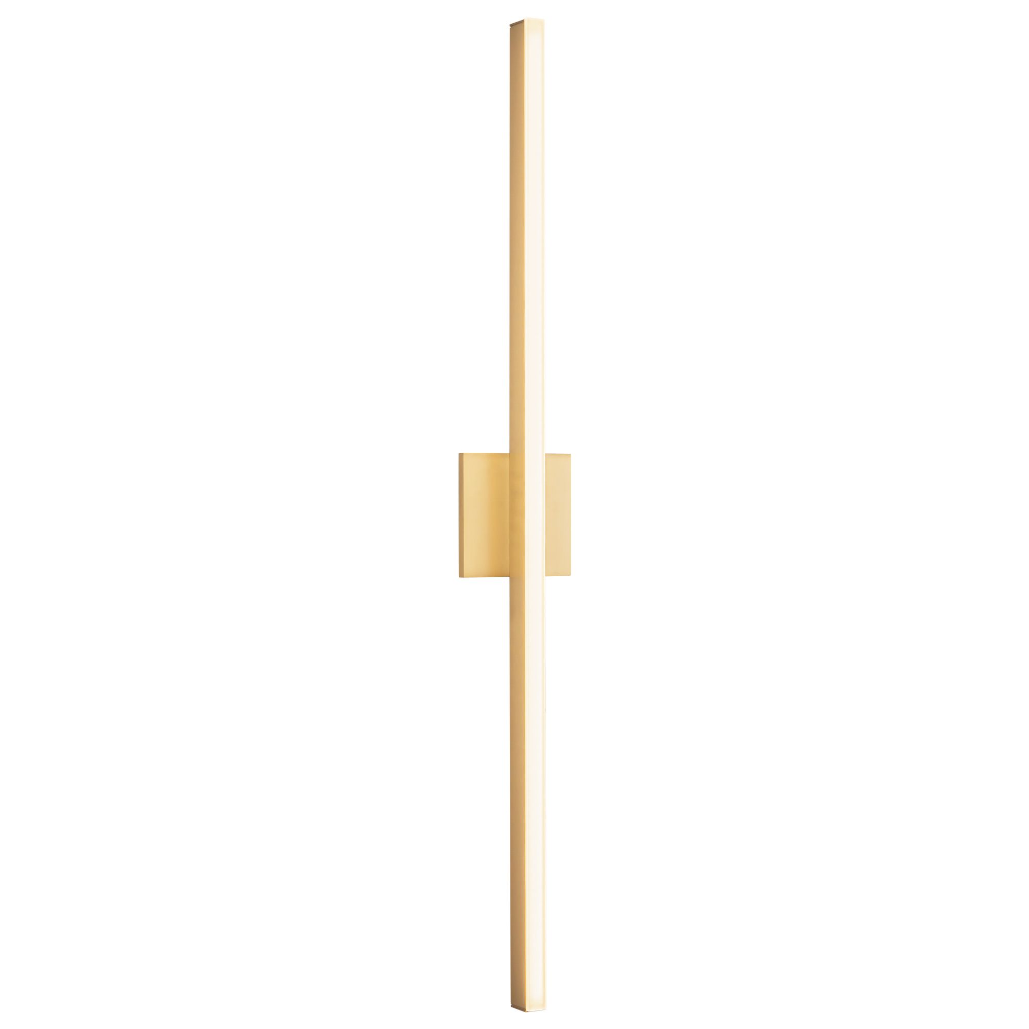 Image 2 Vega 37" High Brushed Gold LED Wall Sconce more views