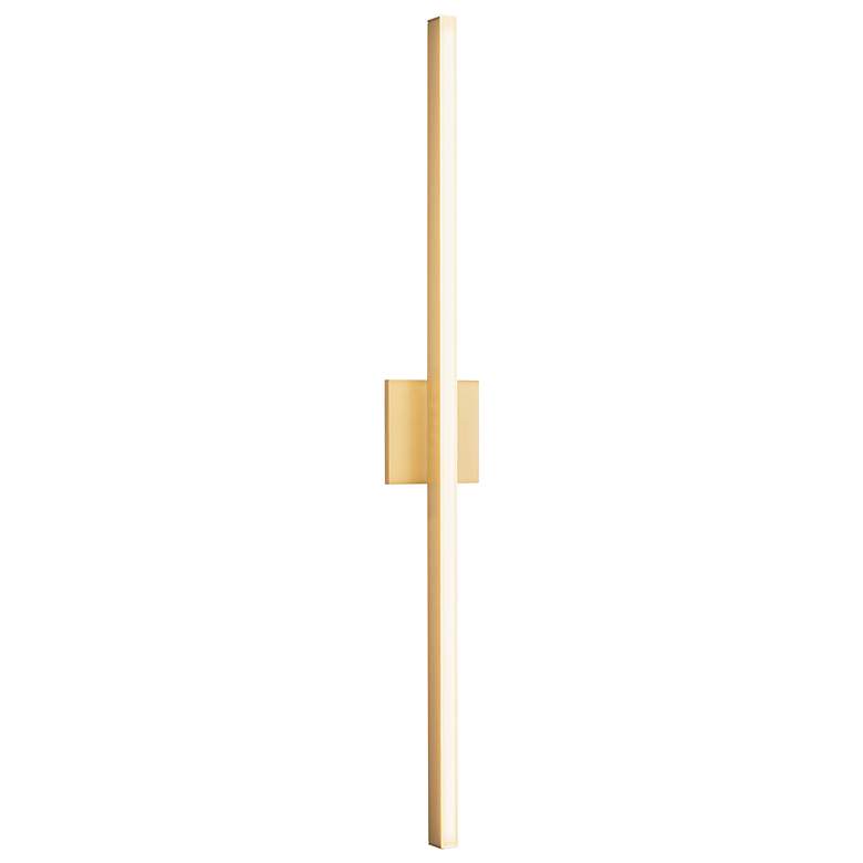 Image 2 Vega 37" High Brushed Gold LED Wall Sconce more views