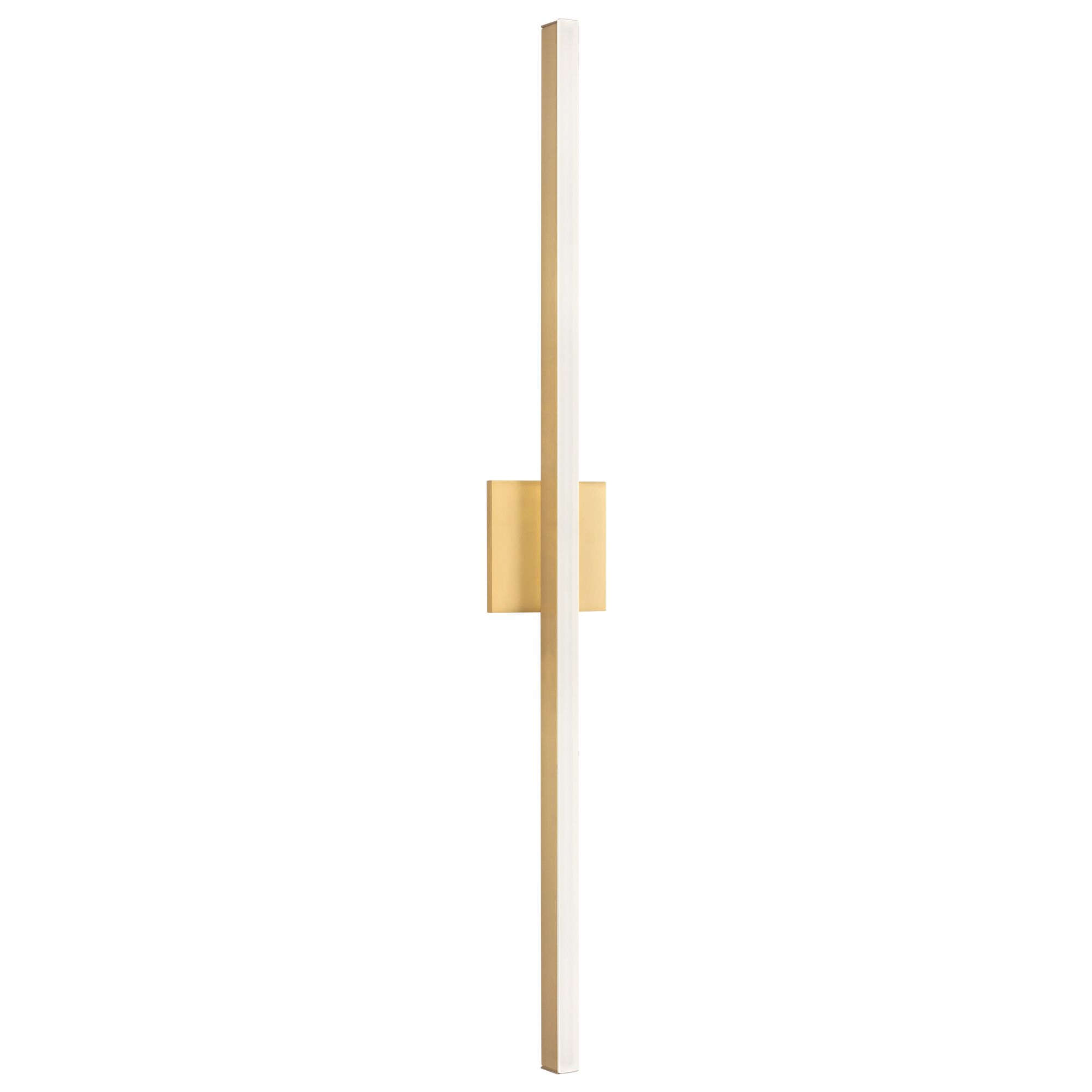 Image 3 Vega 37" High Brushed Gold LED Wall Sconce more views