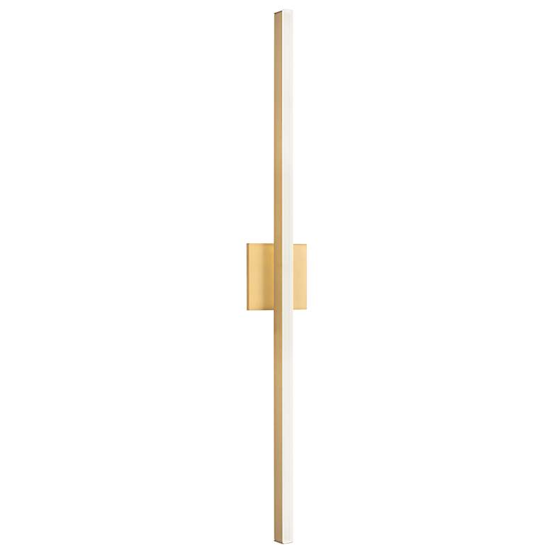 Image 3 Vega 37" High Brushed Gold LED Wall Sconce more views