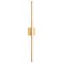 3_Vega 37" High Brushed Gold LED Wall Sconce more views