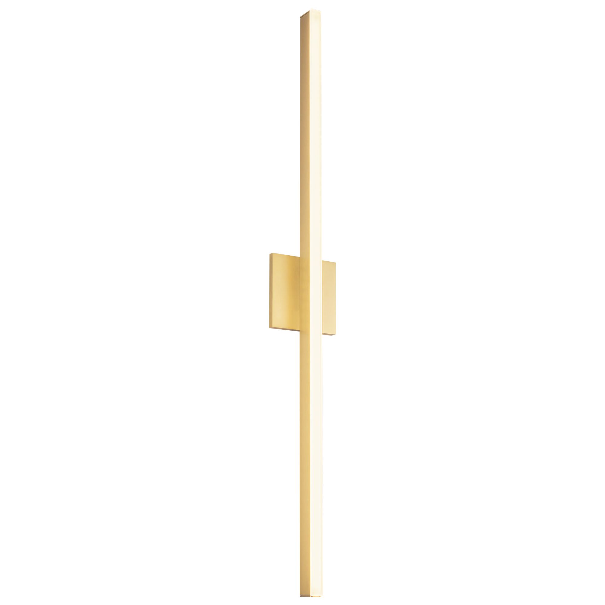 Image 4 Vega 37" High Brushed Gold LED Wall Sconce more views