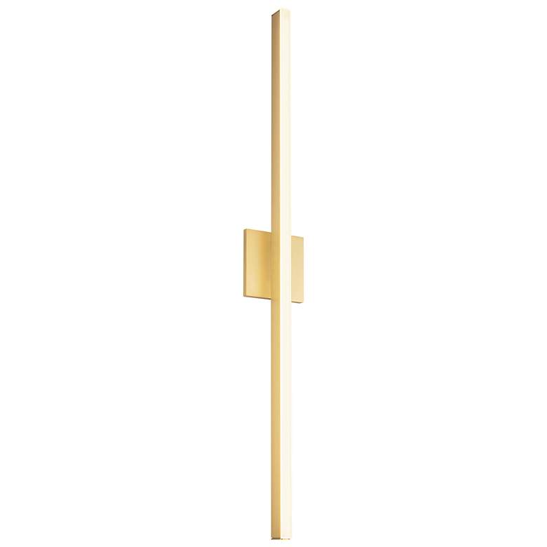 Image 4 Vega 37" High Brushed Gold LED Wall Sconce more views