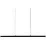 1_Vega 45" Wide Black LED Linear Pendant Light