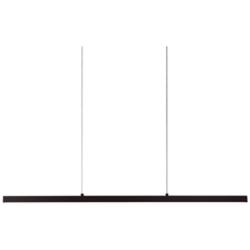 Vega 45" Wide Black LED Linear Pendant Light