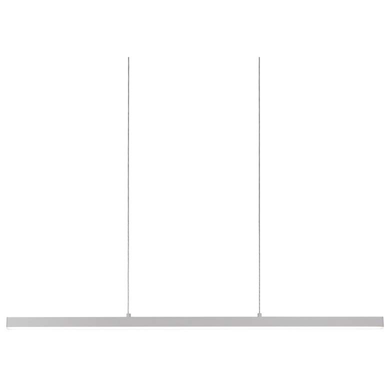 Image 1 Vega 45" Wide Brushed Nickel LED Linear Pendant Light