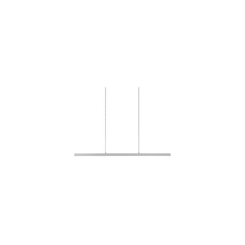 Image 2 Vega 45" Wide Brushed Nickel LED Linear Pendant Light more views