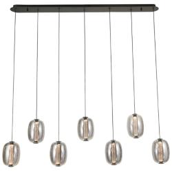 Vega 47 1/4" Wide Black LED Multi-Light Island Pendant