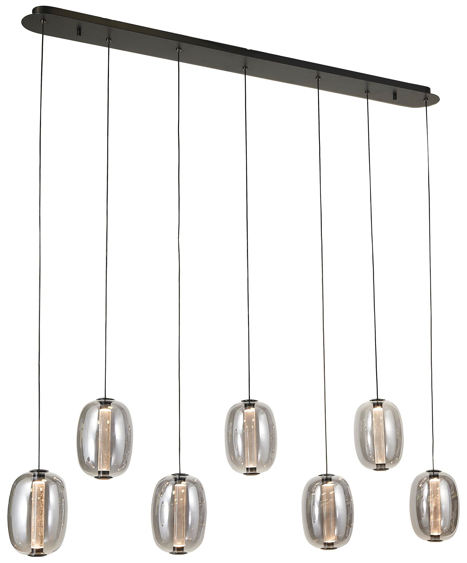 Image 2 Vega 47 1/4" Wide Black LED Multi-Light Island Pendant more views