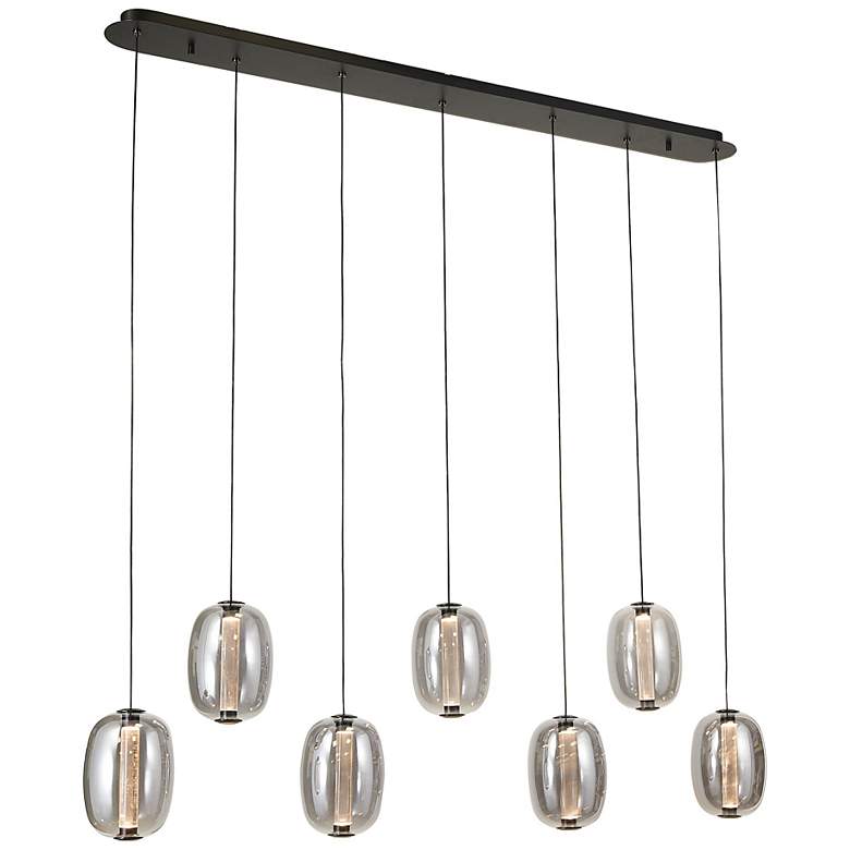 Image 2 Vega 47 1/4" Wide Black LED Multi-Light Island Pendant more views