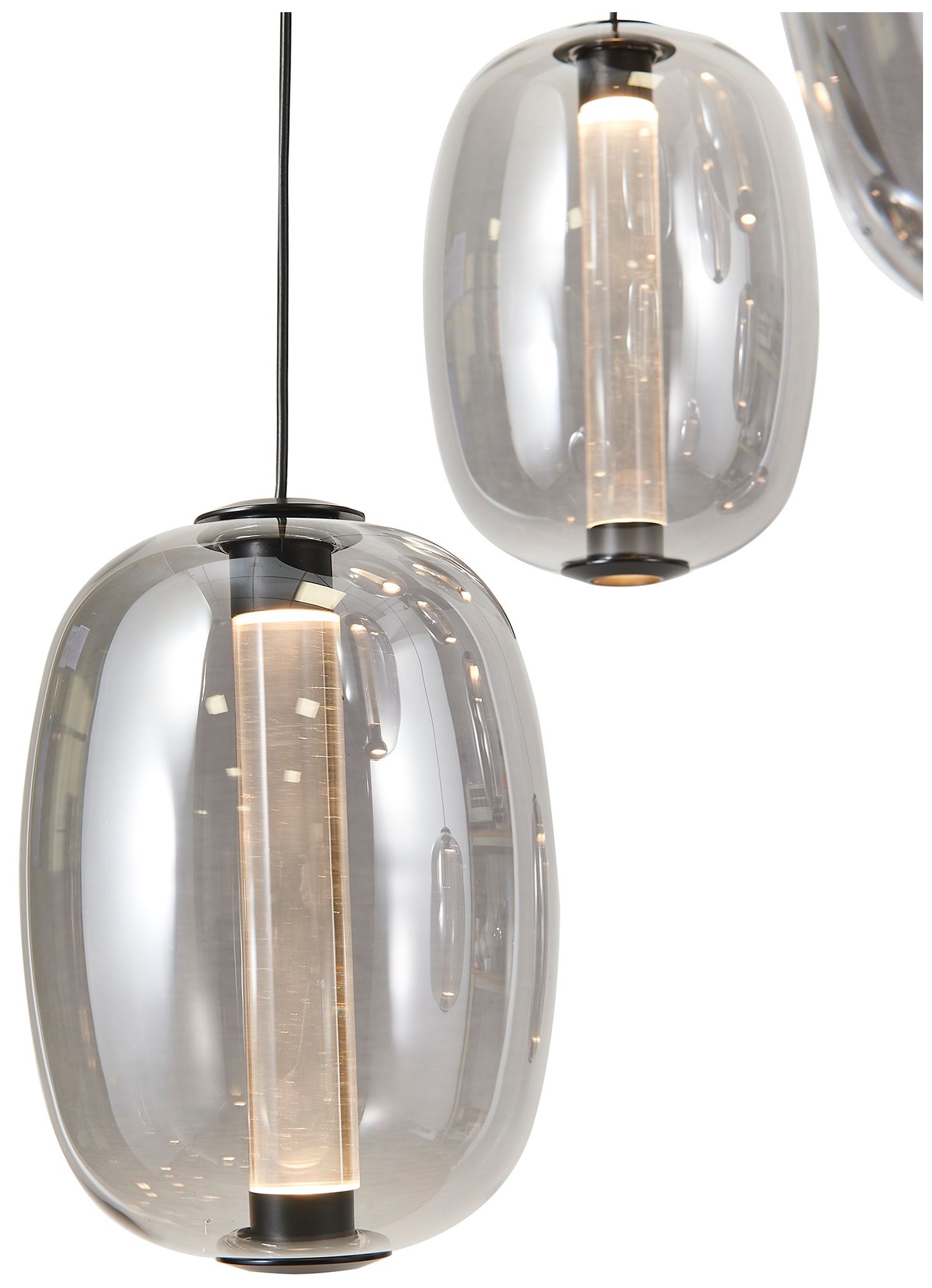 Image 3 Vega 47 1/4" Wide Black LED Multi-Light Island Pendant more views