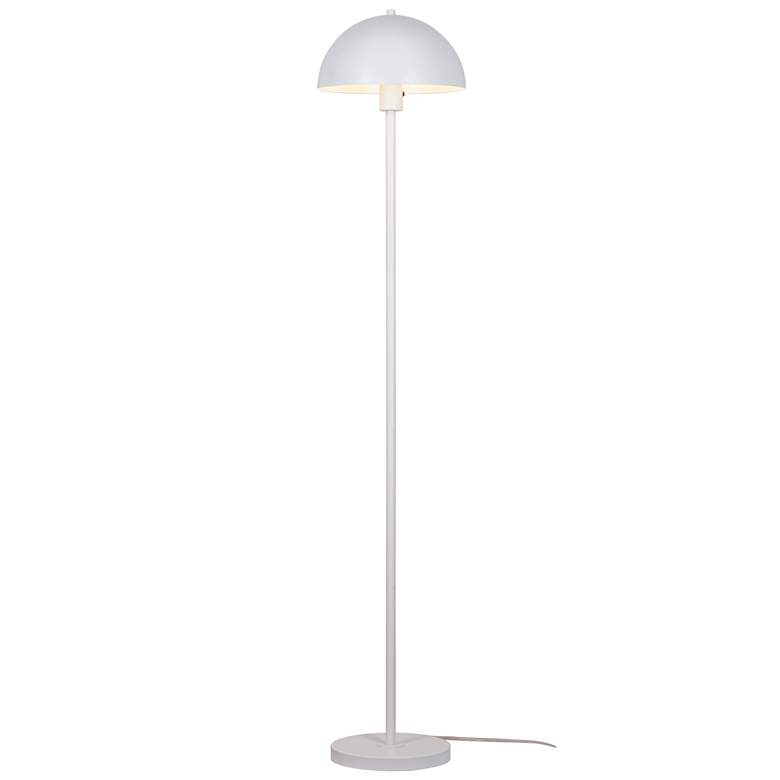 Image 1 Vega 56" High White Dome Floor Lamp