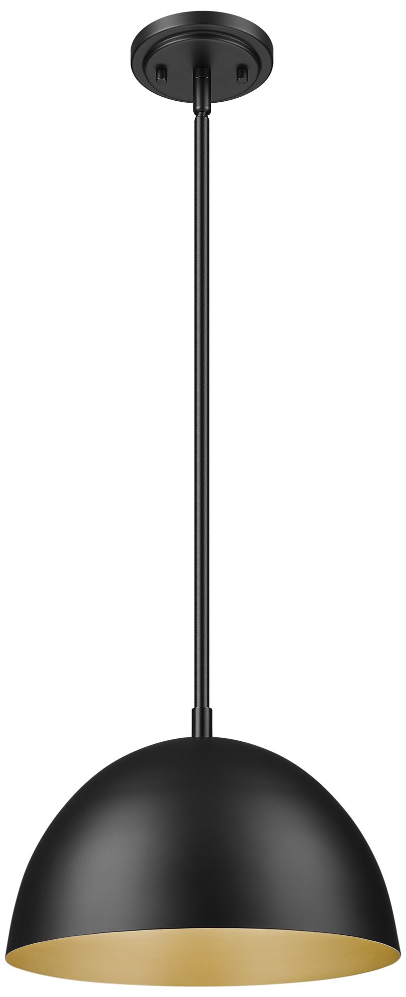 Image 7 Vega by Z-Lite 12 inch Matte Black 1 Light Pendant more views