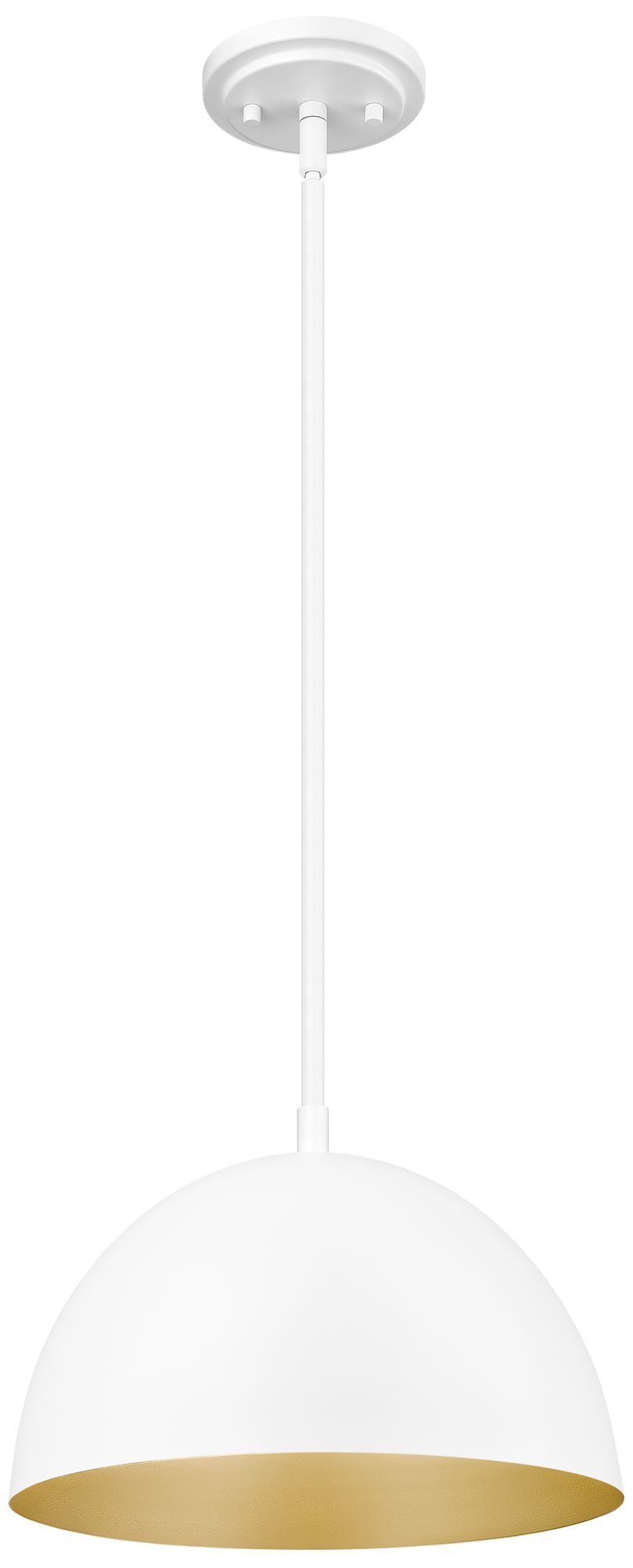 Image 5 Vega by Z-Lite 12 inch Matte White 1 Light Pendant more views