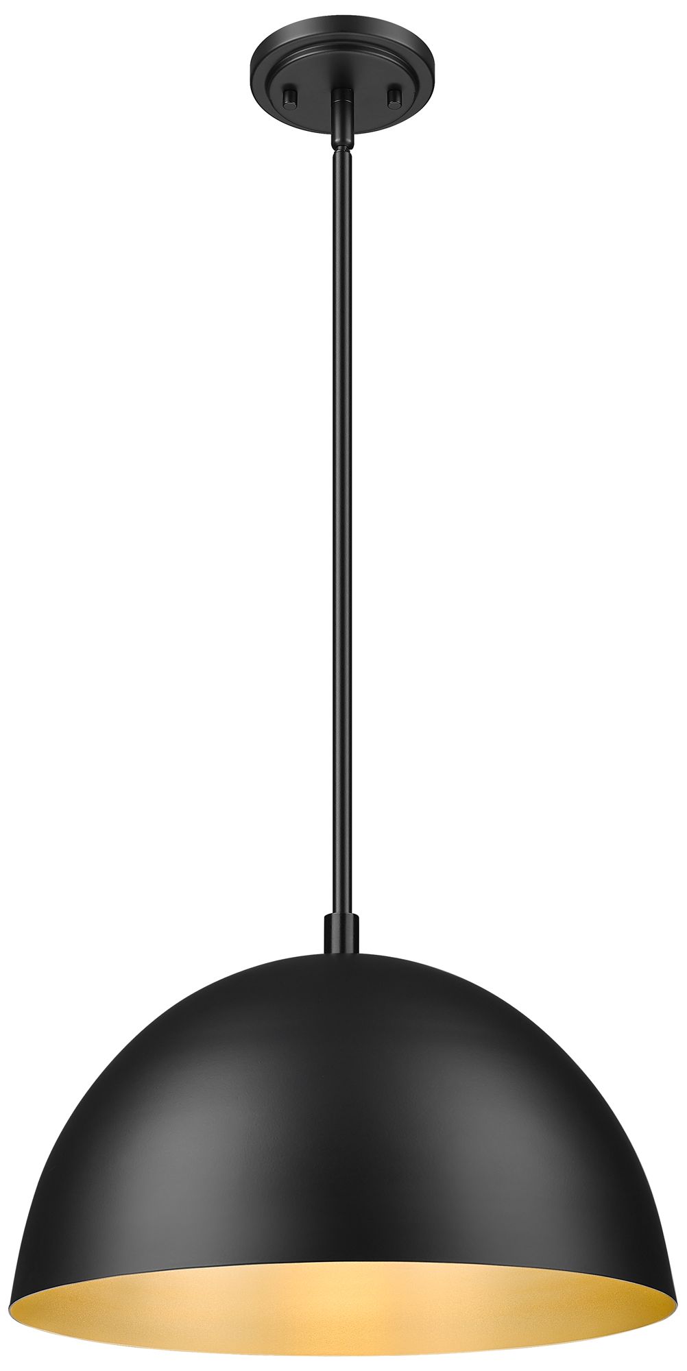 Image 5 Vega by Z-Lite 16 inch Matte Black 1 Light Pendant more views