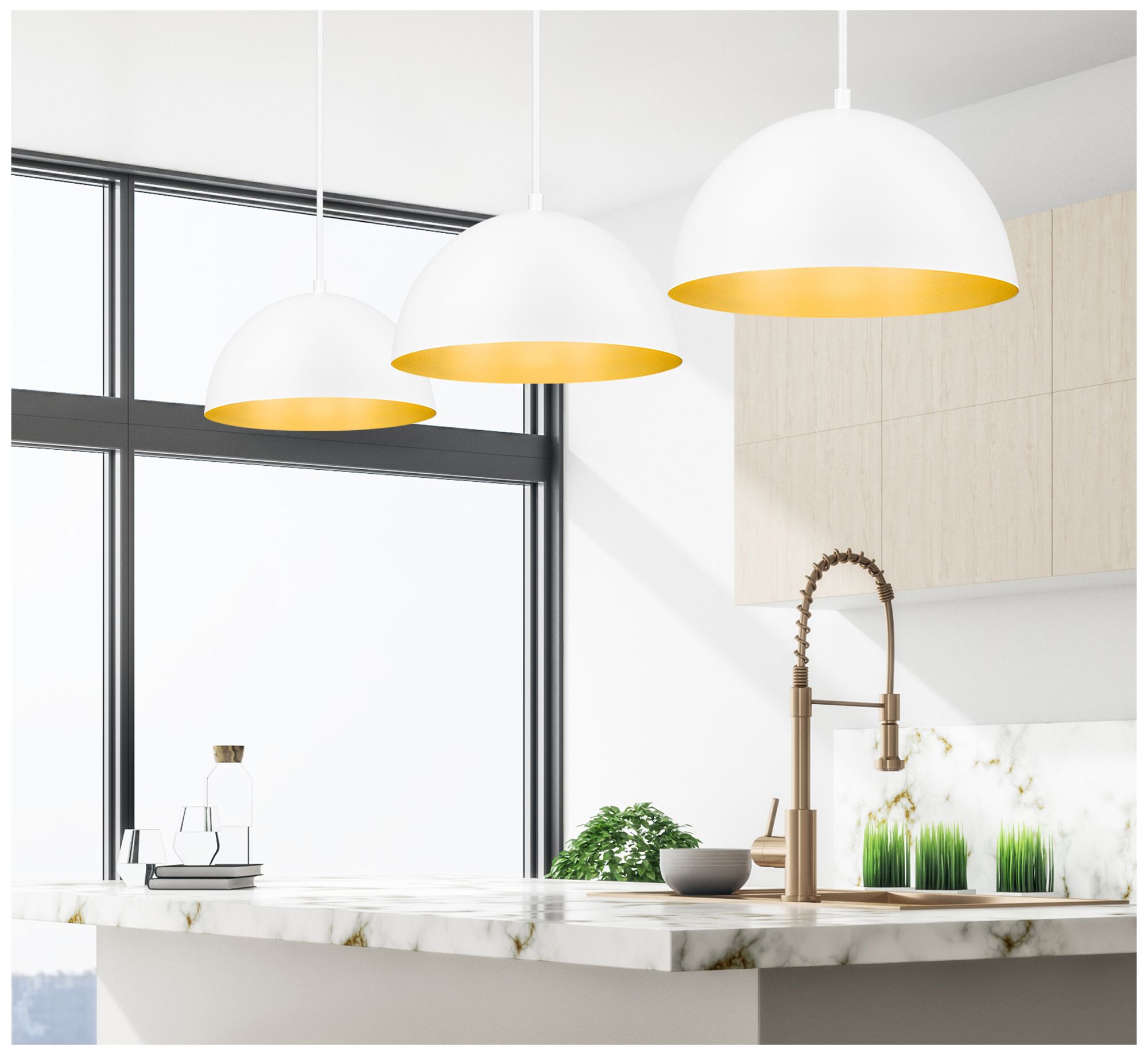 Image 3 Vega by Z-Lite 16 inch Matte White 1 Light Pendant more views