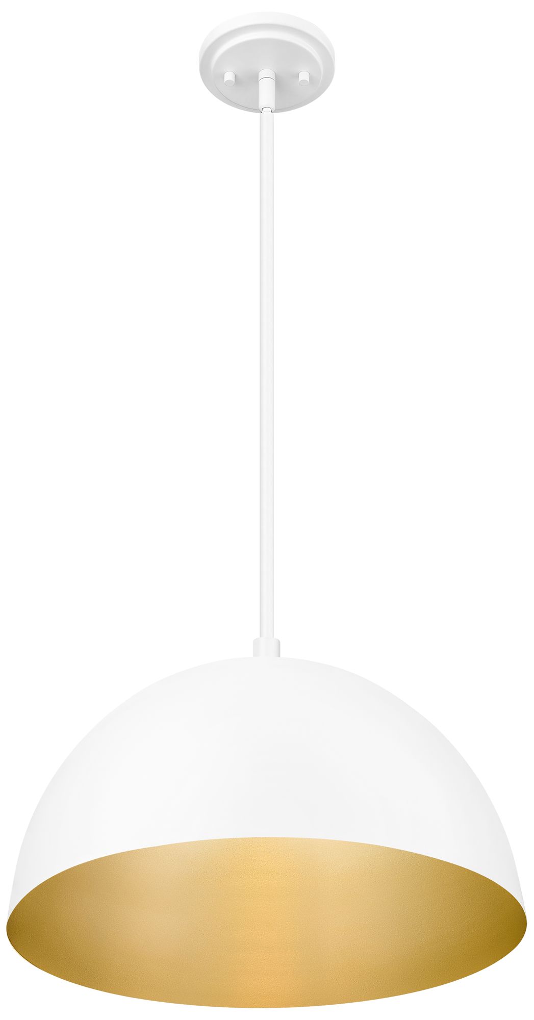 Image 4 Vega by Z-Lite 16 inch Matte White 1 Light Pendant more views