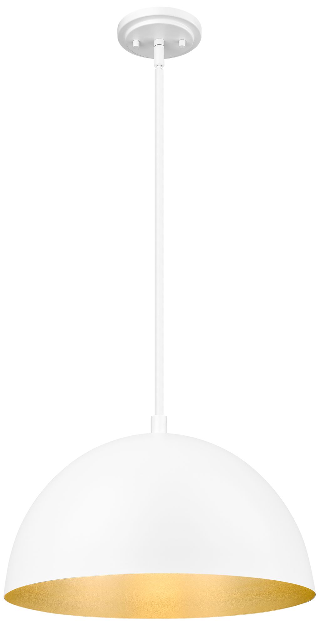 Image 5 Vega by Z-Lite 16 inch Matte White 1 Light Pendant more views