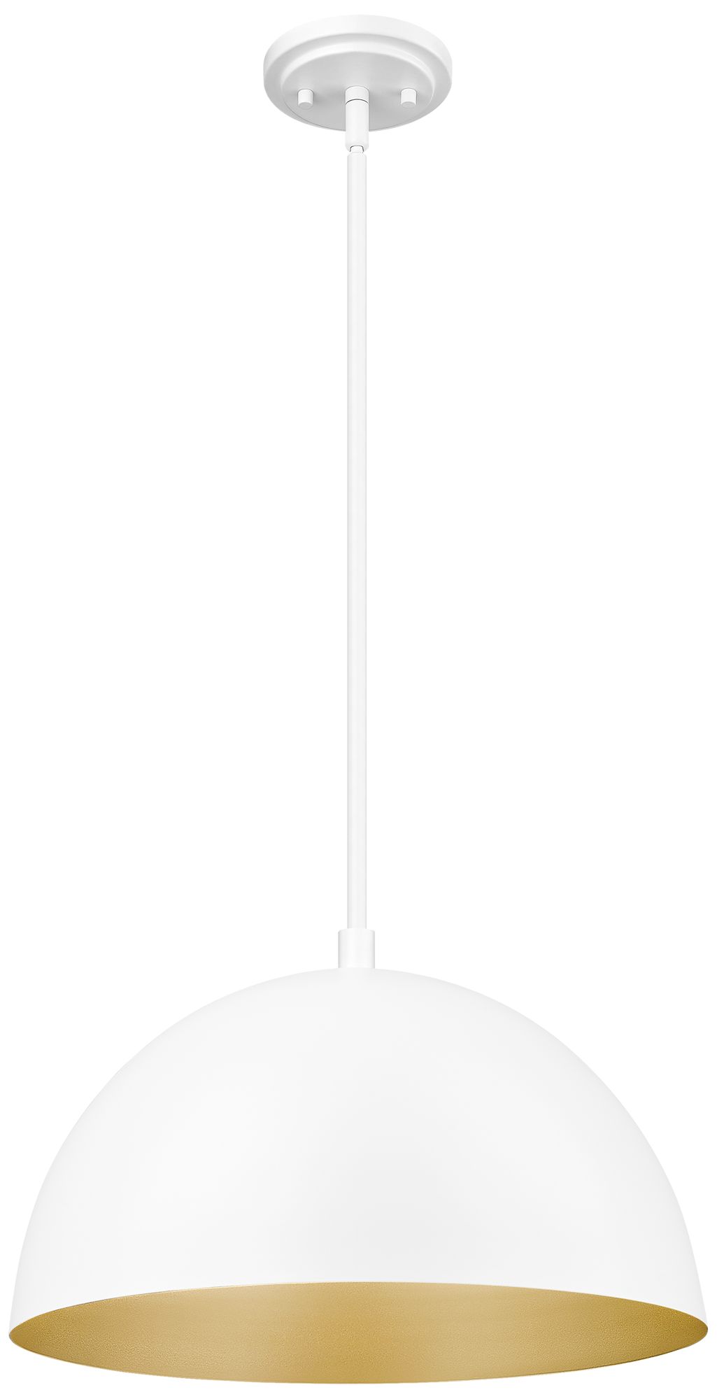 Image 7 Vega by Z-Lite 16 inch Matte White 1 Light Pendant more views