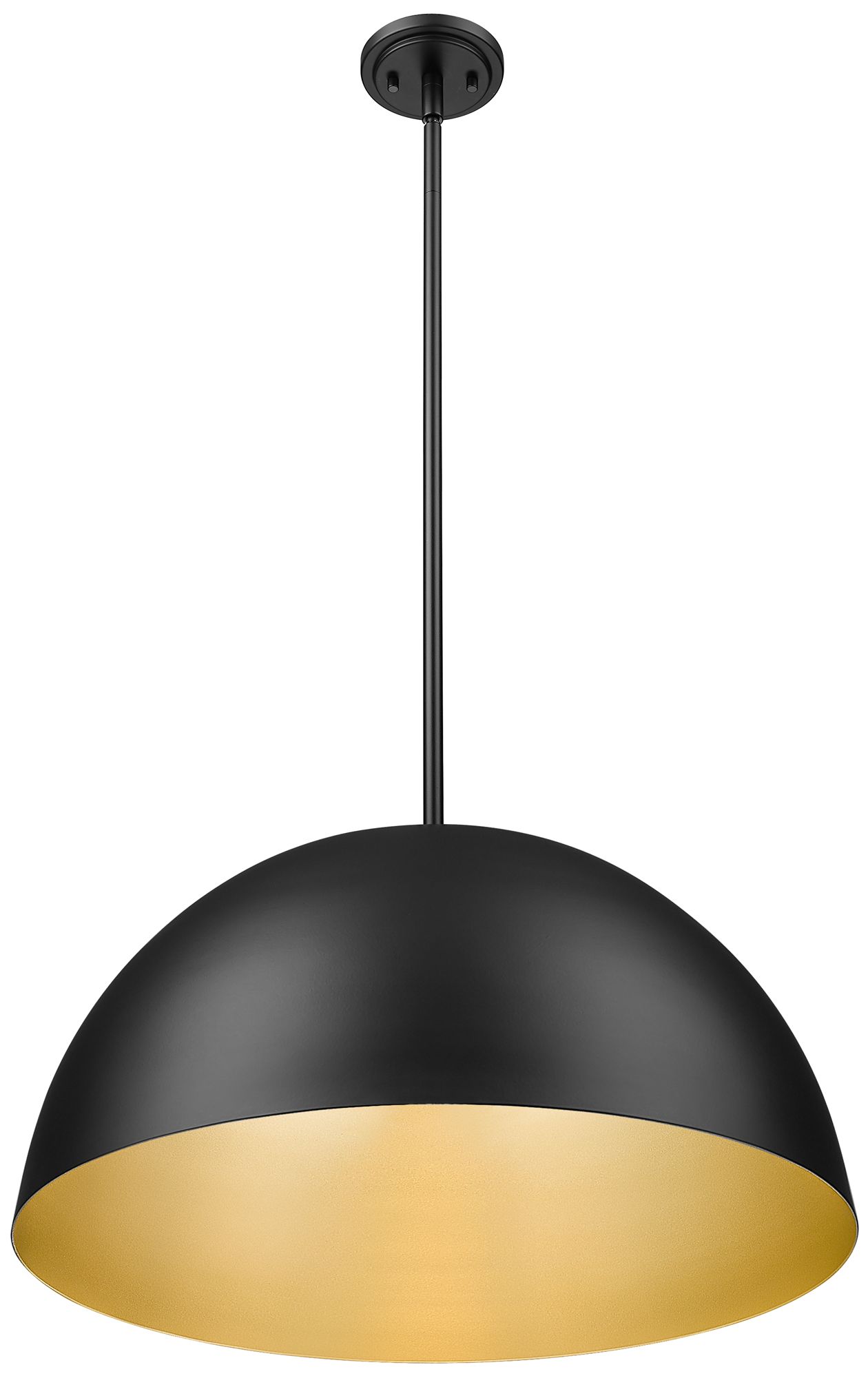 Image 4 Vega by Z-Lite 23.75 inch Matte Black 3 Light Pendant more views