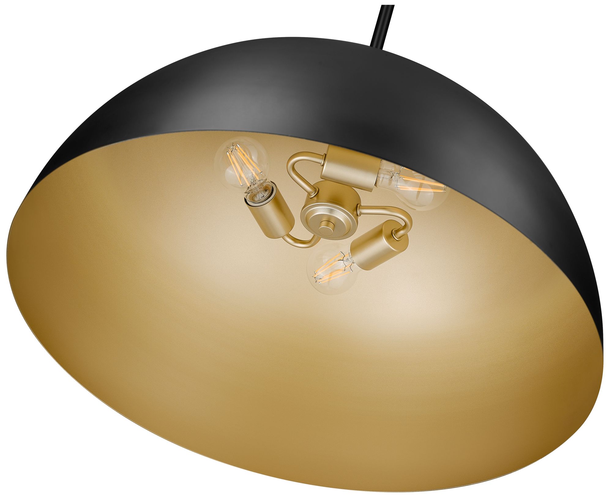 Image 6 Vega by Z-Lite 23.75 inch Matte Black 3 Light Pendant more views