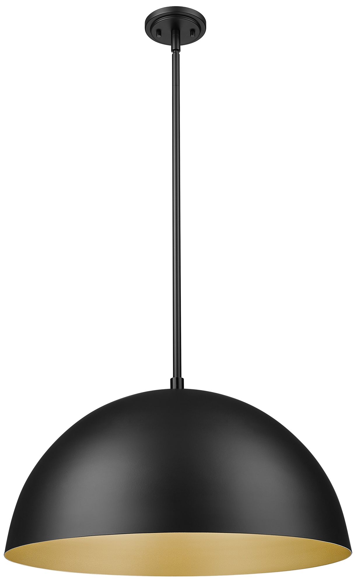 Image 7 Vega by Z-Lite 23.75 inch Matte Black 3 Light Pendant more views