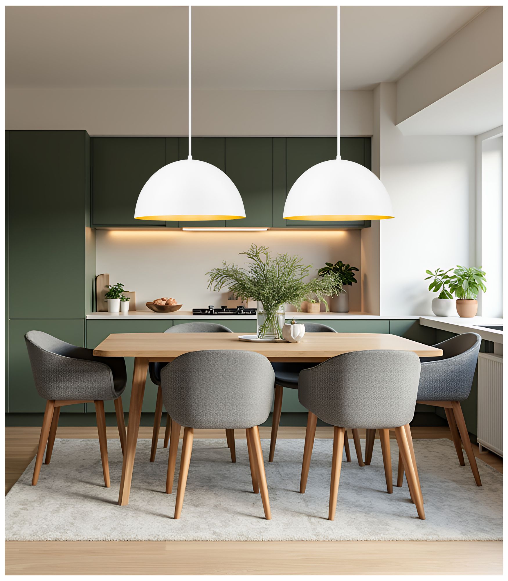 Image 3 Vega by Z-Lite 23.75 inch Matte White 3 Light Pendant more views