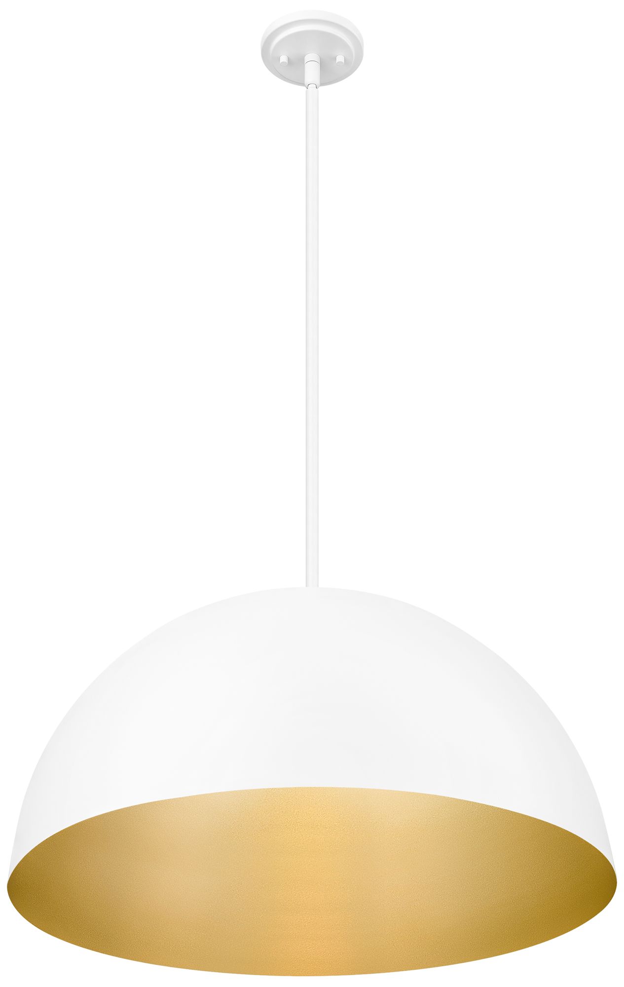 Image 4 Vega by Z-Lite 23.75 inch Matte White 3 Light Pendant more views