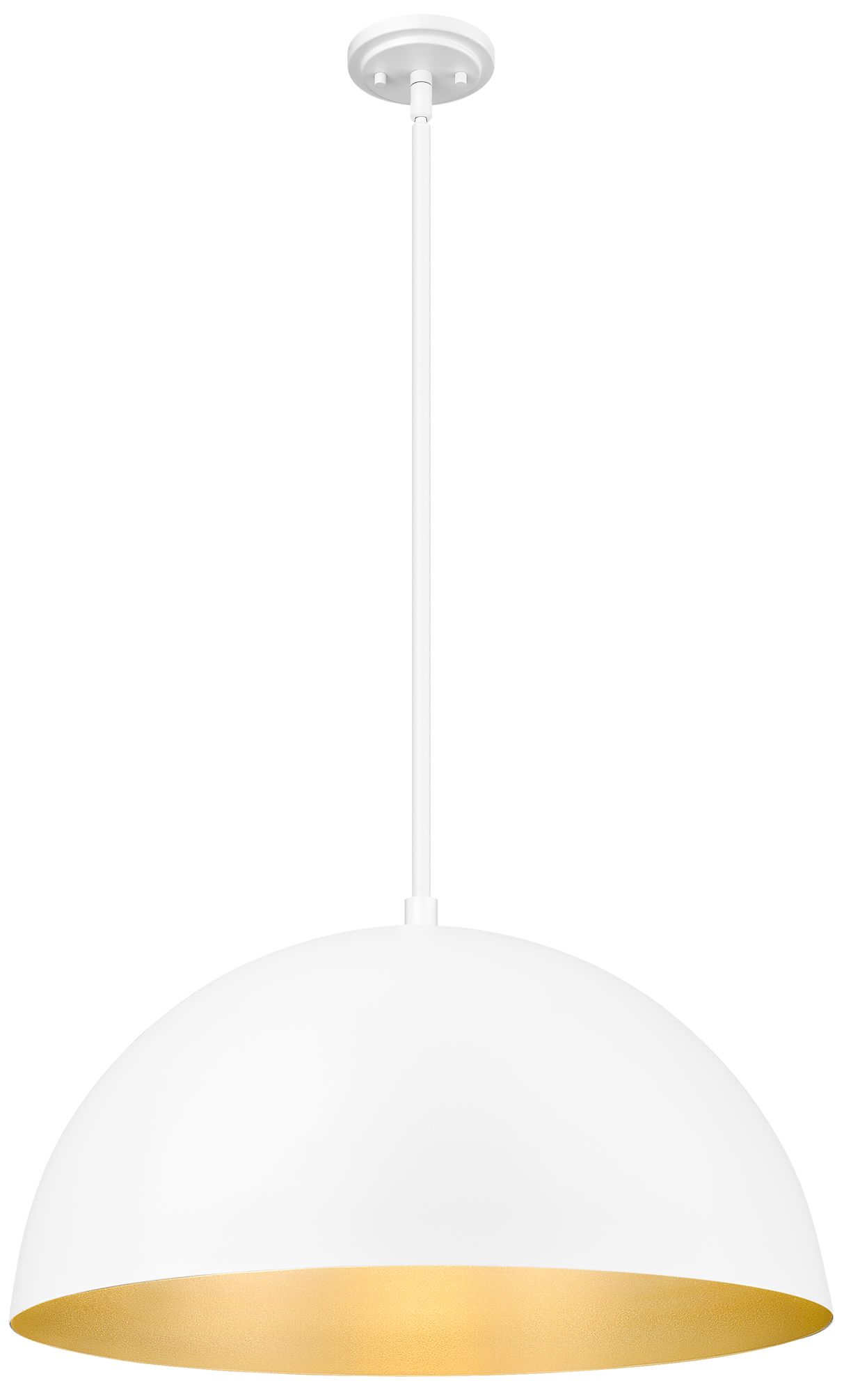 Image 5 Vega by Z-Lite 23.75 inch Matte White 3 Light Pendant more views