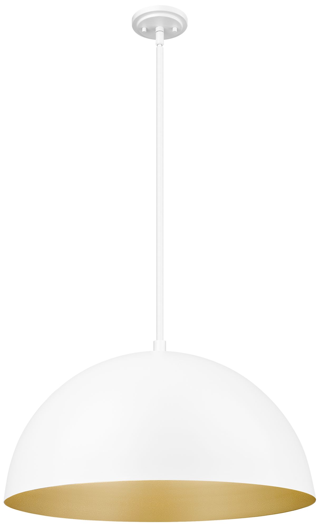 Image 7 Vega by Z-Lite 23.75 inch Matte White 3 Light Pendant more views
