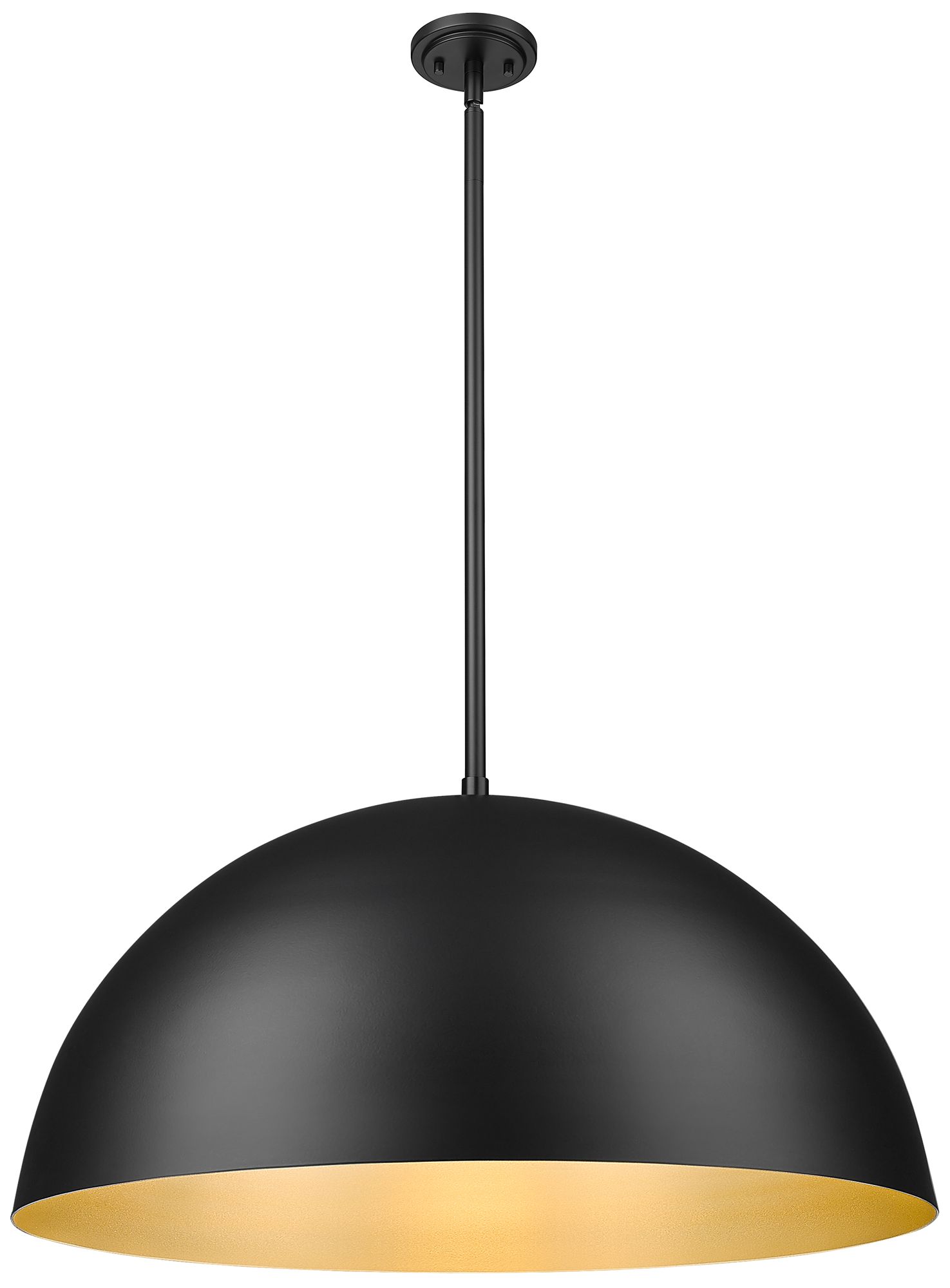 Image 5 Vega by Z-Lite 31.5 inch Matte Black 3 Light Pendant more views