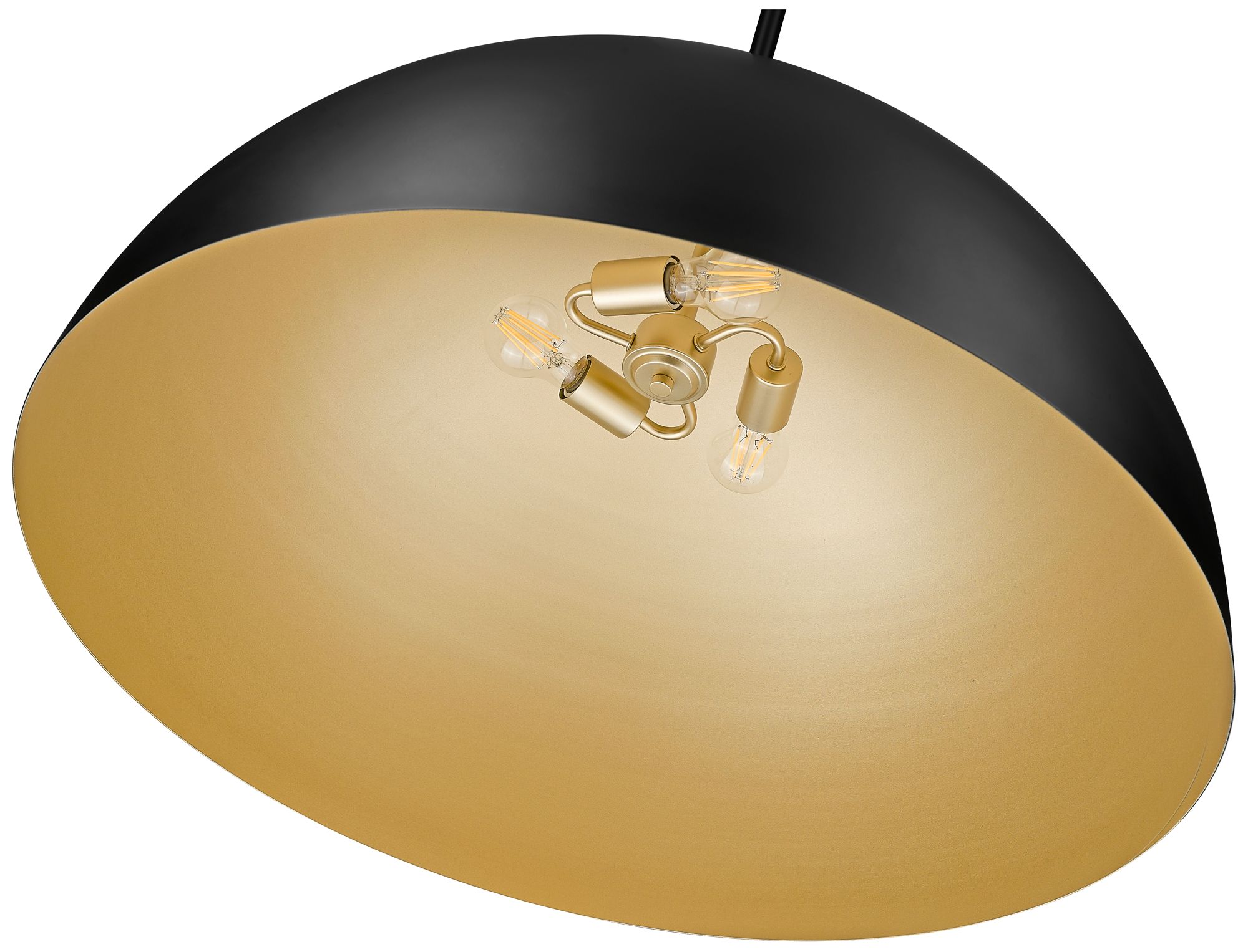 Image 6 Vega by Z-Lite 31.5 inch Matte Black 3 Light Pendant more views