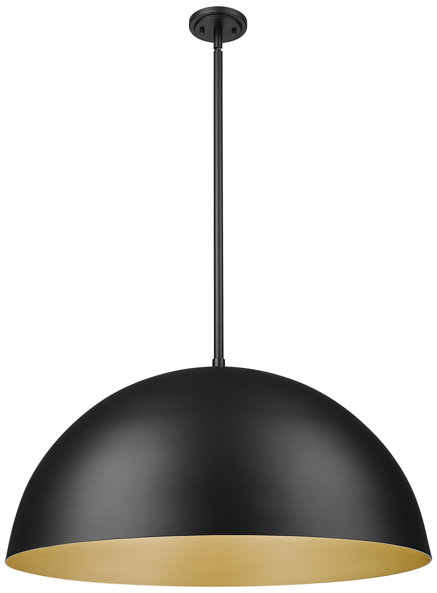 Image 7 Vega by Z-Lite 31.5 inch Matte Black 3 Light Pendant more views