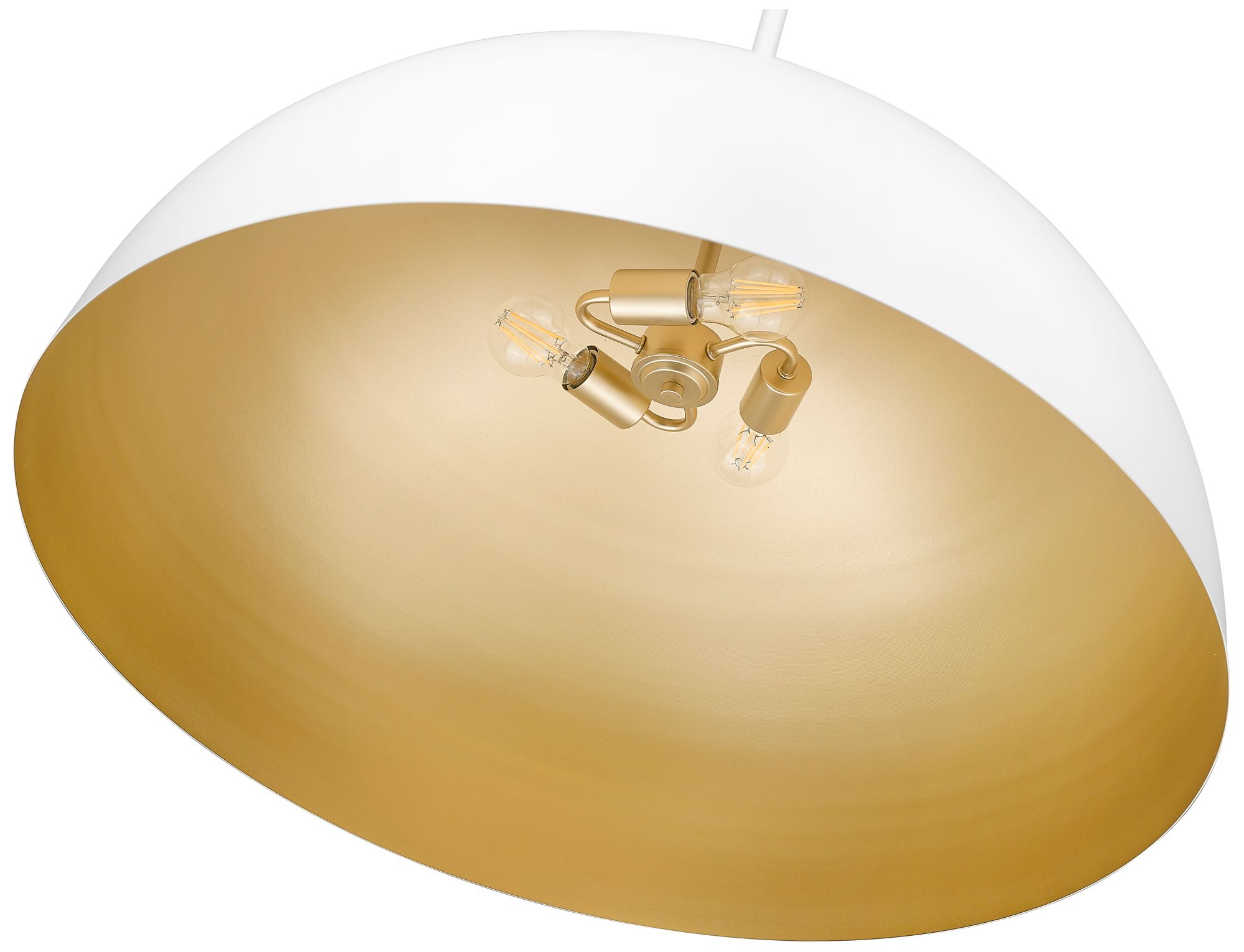 Image 6 Vega by Z-Lite 31.5 inch Matte White 3 Light Pendant more views