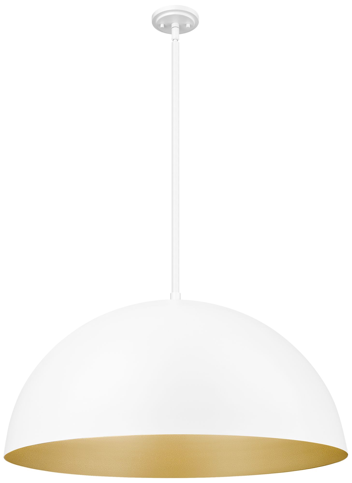 Image 7 Vega by Z-Lite 31.5 inch Matte White 3 Light Pendant more views