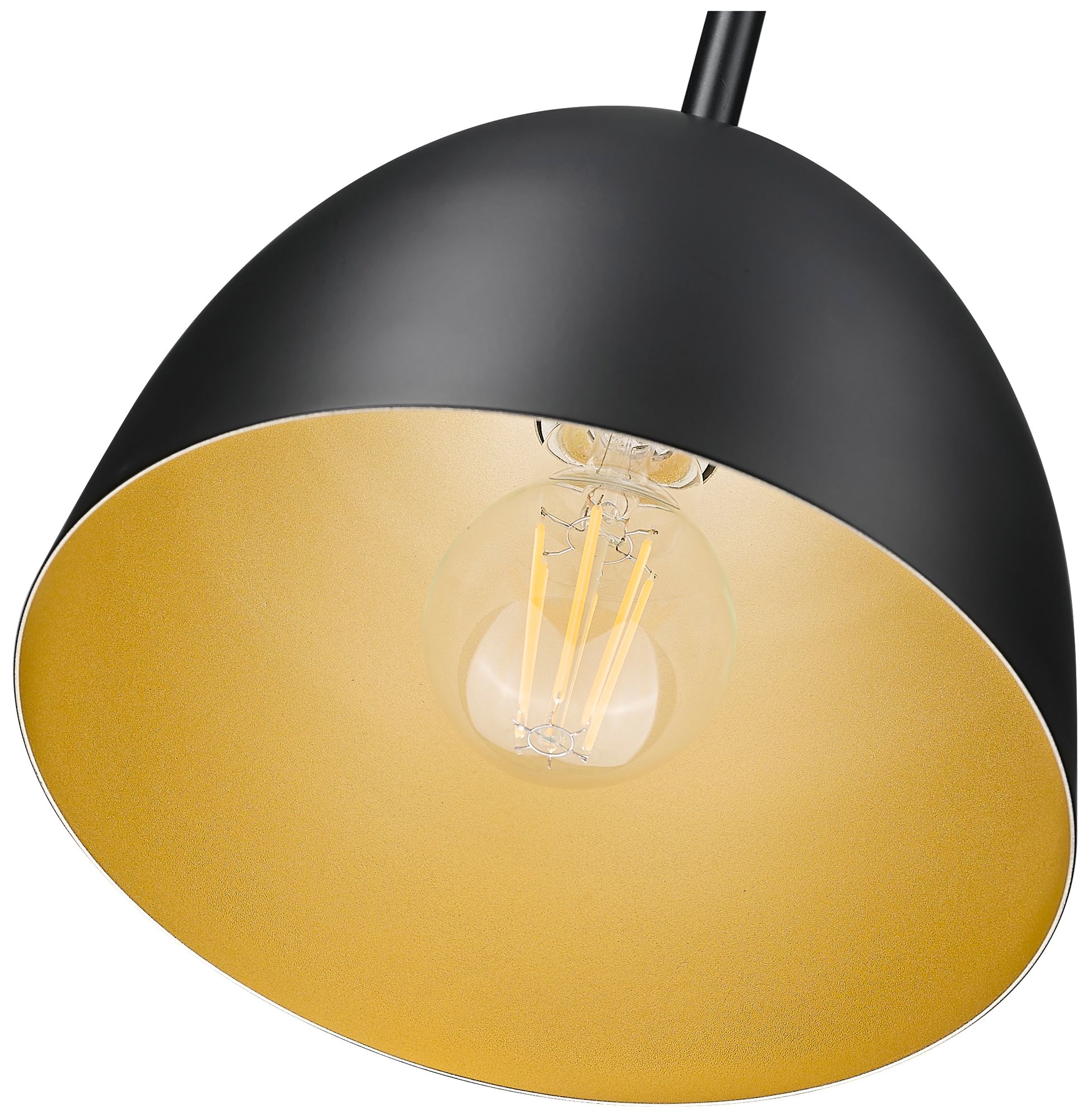 Image 6 Vega by Z-Lite 8 inch Matte Black 1 Light Pendant more views