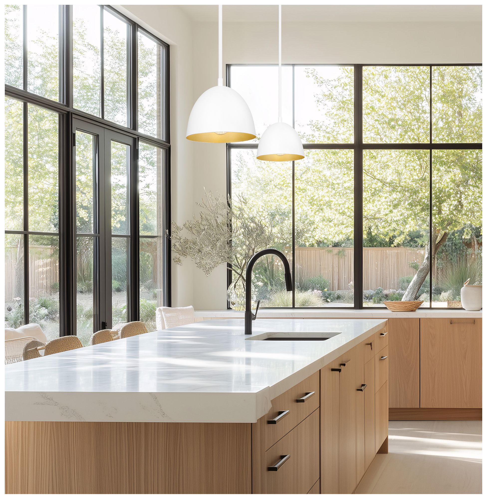 Image 3 Vega by Z-Lite 8 inch Matte White 1 Light Pendant more views