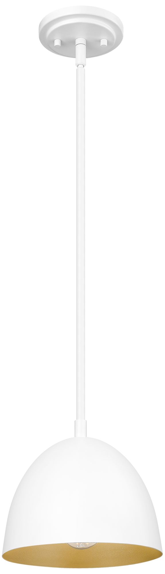 Image 7 Vega by Z-Lite 8 inch Matte White 1 Light Pendant more views