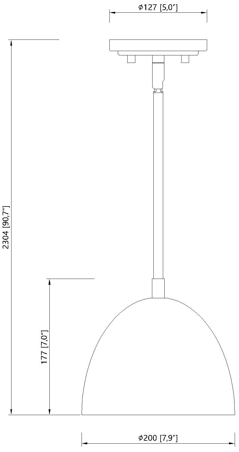 Vega by Z-Lite 8 inch Matte White 1 Light Pendant