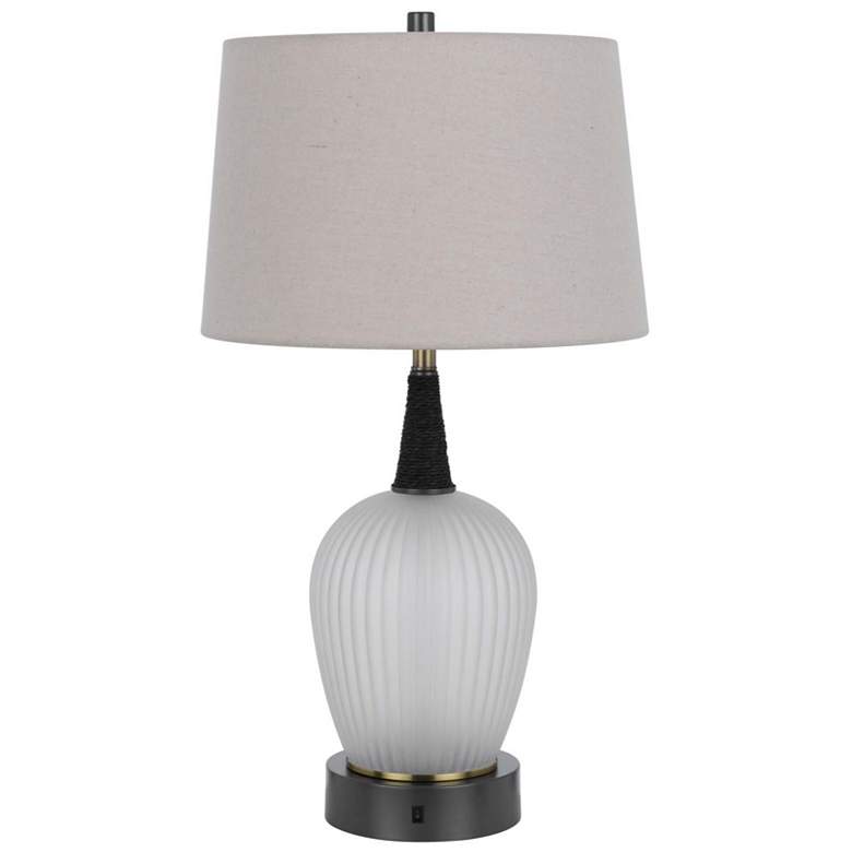 Image 1 Vega Frosted Glass Table Lamp