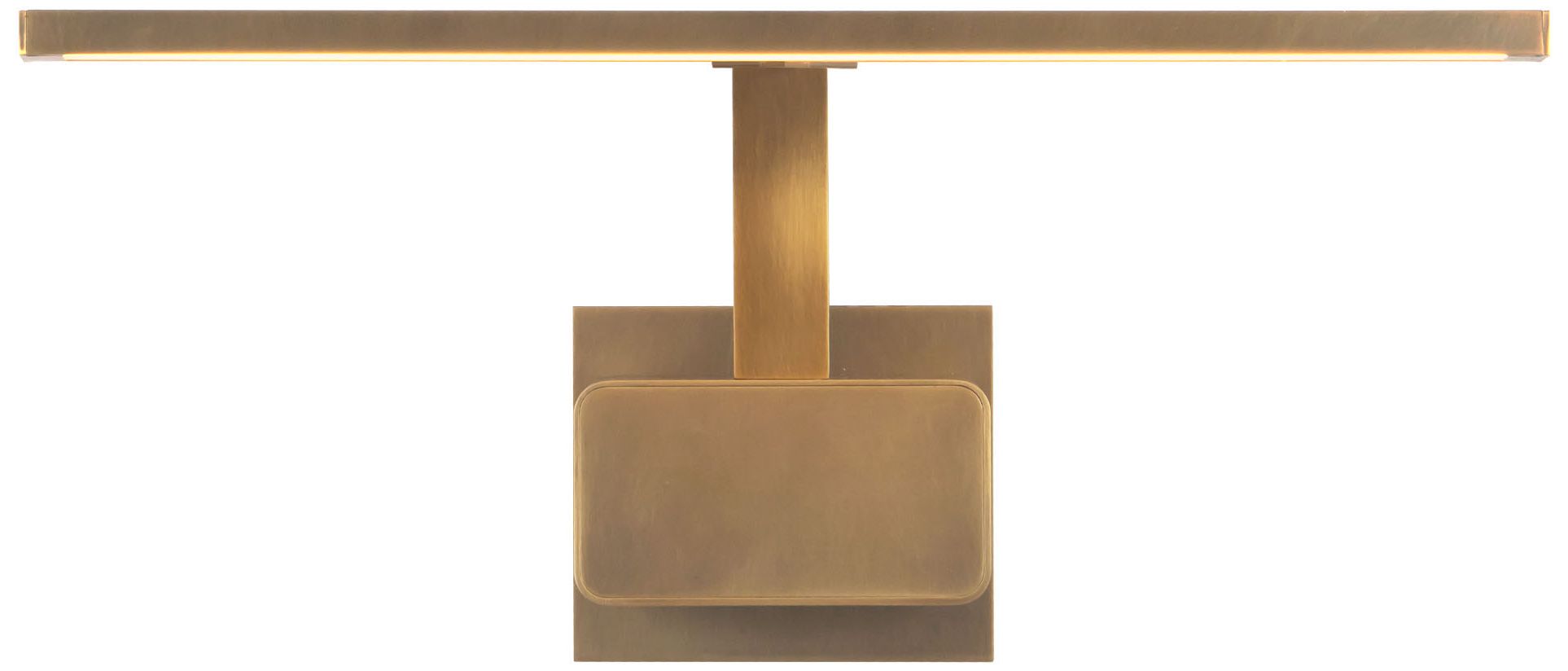Image 2 Vega Minor 17-in Vintqge Brass dimmable LED Wall/Picture Light