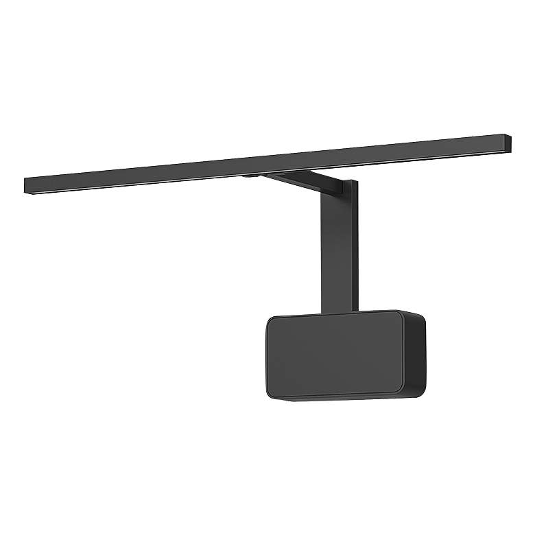 Image 1 Vega Minor 19" Wide Black Direct Wire LED Picture Light