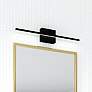 1_Vega Minor 24" Wide Black LED Vanity Bath Light